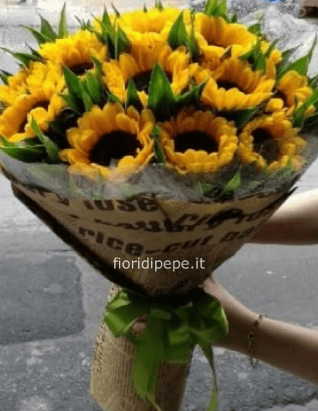 Bouquet di girasoli