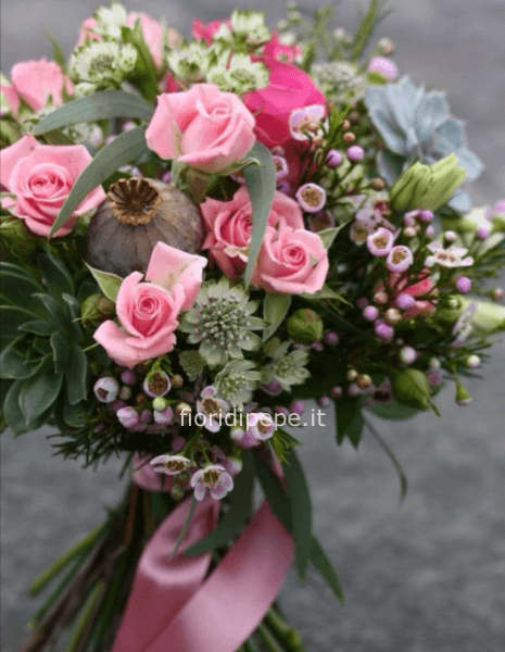 Bouquet di roselline rosa