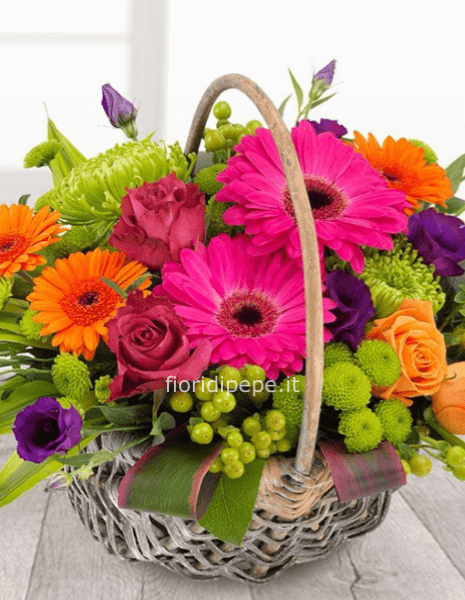 Composizione in cesto