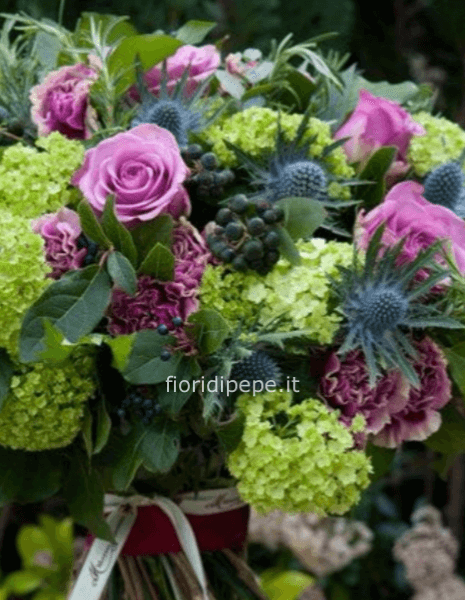 Bouquet di rose rosa