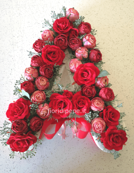 Lettere fiorite flower box